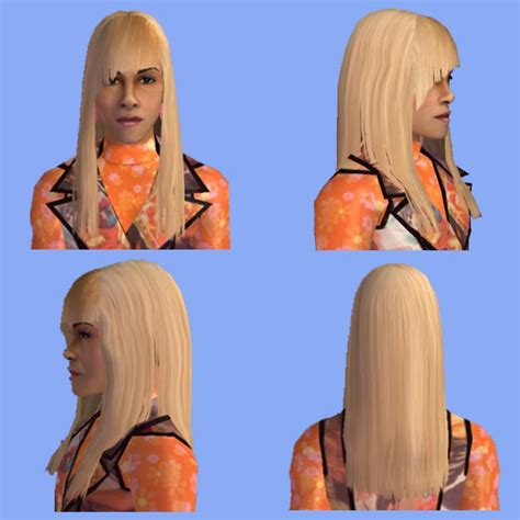Mod The Sims Sims 4 Rent Project Angels Blonde New Years Wig