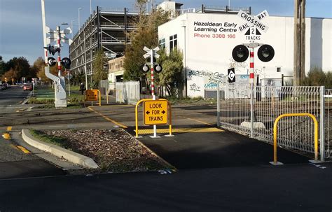 Photo Of The Day Cycleway Rail Crossings Cycling In Christchurch