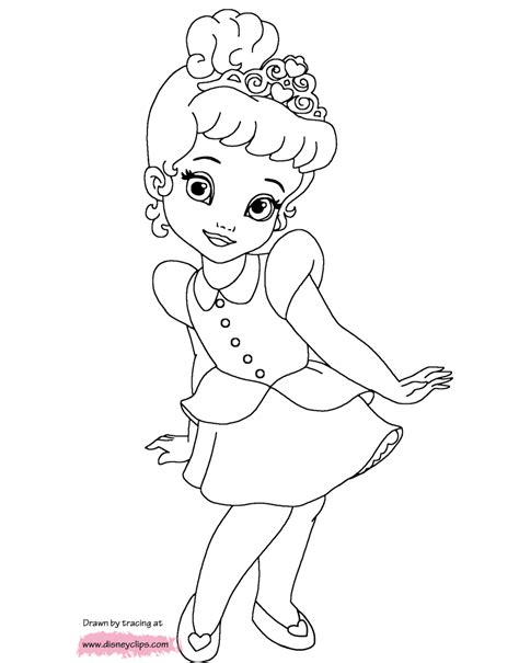 Color wonder mess free princess & frozen 2 coloring set $ 19.77. Disney's Little Princesses Coloring Pages | Disneyclips.com