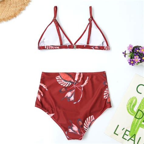 Womail 2019 New Bikini Womens Sexy Print Floral Swimsuit Separate
