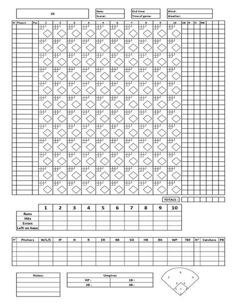 Baseball Scorecard Printable Printable Word Searches Sexiz Pix