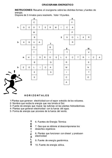 Crucigrama Energético Resuelto