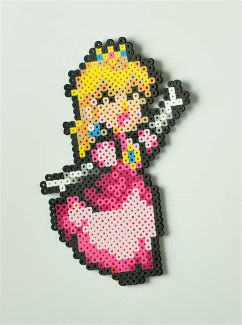 Princess Peach Perler Bead Perler Bead Art Perler Beads Bead Art Porn Sex Picture