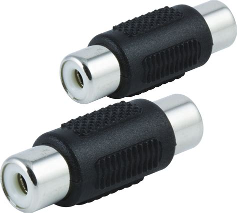 Onn Audiovideo Rca Extension Adapters For Rca Cables 2 Pack