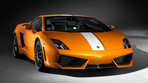 1280x768 Resolution Orange And Black Convertible Coupe Lamborghini