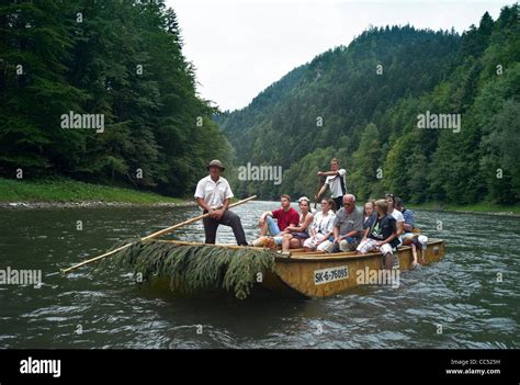 Rafting On The Dunajec River In Pieniny National Park On The Slovak