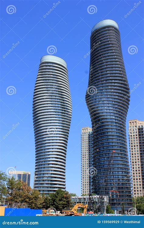 Absolute World Twin Towers Mississauga Ontarion Canada Editorial