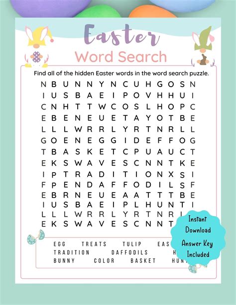 Free Easter Word Jumble Word Scramble Printable For Kids Artofit