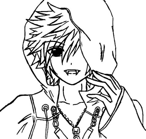 Masked Anime Boy Coloring Page Free Printable Coloring Pages For Kids