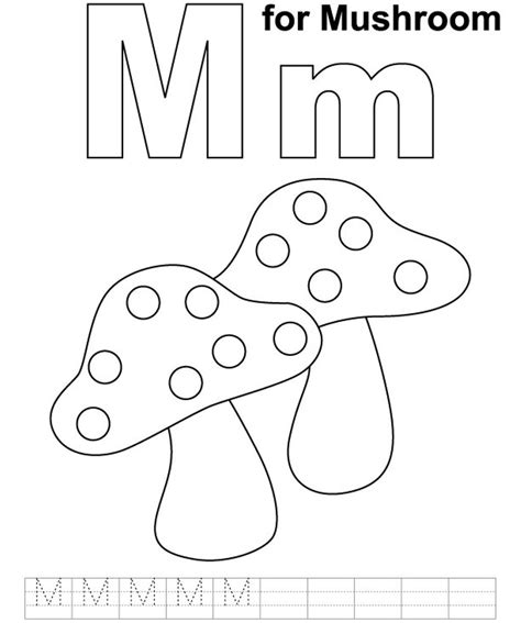 Letter M Coloring Page At Free Printable Colorings
