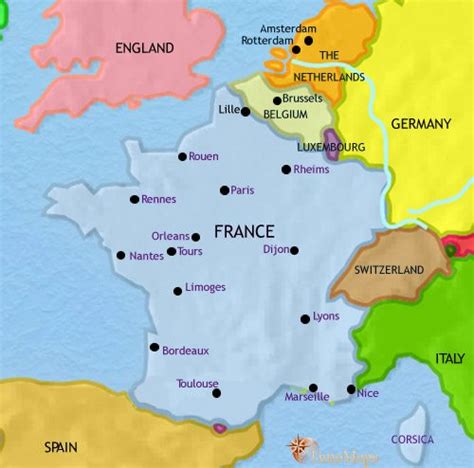 It shares land borders with wales to its west and scotland to its north. France History 2005 CE