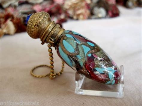 Antique Venetian Glass Chatelaine Scent Bottle Manner Of Franchini Or Bigaglia Ebay Crystal