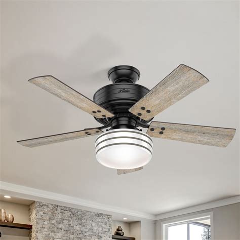 See more ideas about ceiling fan with light, ceiling fan, ceiling. Hunter 44-Inch Matte Black LED Ceiling Fan with Light with ...