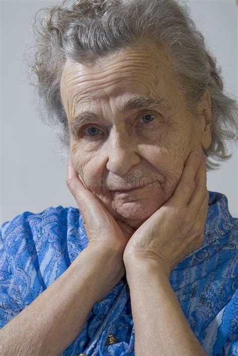 Donna Anziana Fotografia Stock Immagine Di Grigio Fantasticheria