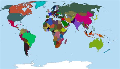 Colored World Map By Neneveh On Deviantart