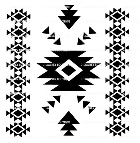 Aztec Tribal Pattern Svg Jpeg Png Clip Art Etsy Clip Art Aztec