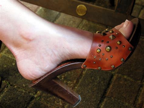 mature milf dangling her sexy slutty high heels wooden sli… flickr