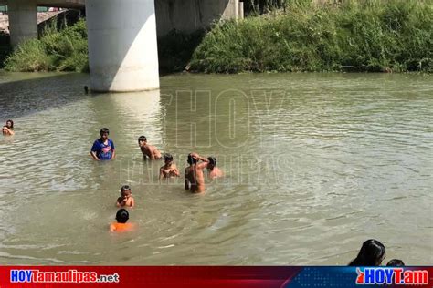 Hoy Tamaulipas En Matamoros Migrantes Entran Al Rio Bravo Sin Medir