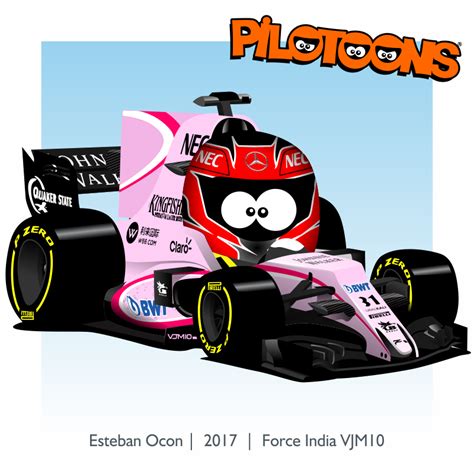 He made his formula one debut for m. Sergio Perez e Esteban Ocon - 2017 - Pink Force India ...