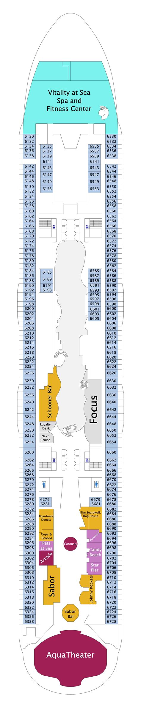 Find details and photos of royal caribbean allure of the seas cruise ship on tripadvisor. Allure of the Seas deck plan 6 | CruiseBe