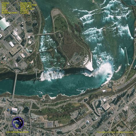 Geoeye 1 Satellite Image Of Niagara Falls Satellite Imaging Corp