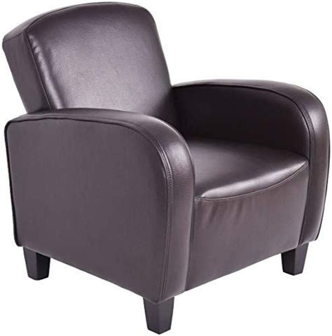 Buy Giantex Arm Accent Chair Sofa Single Seat Couchmodern Leather Wood