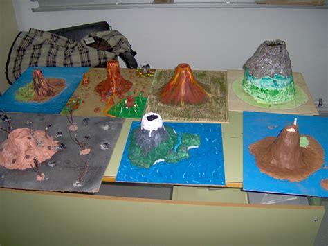 Sustracción Tarifa Testigo Volcanes Con Plastilina Educación Escolar