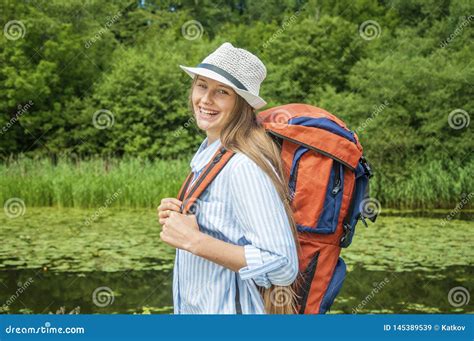 Young Woman Traveller Stock Image Image Of Active Park 145389539