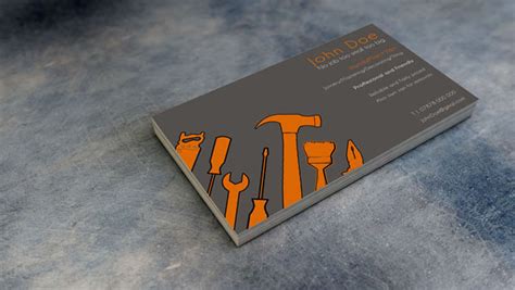 It's a good idea to have a basic business card made as soon as you start providing any type of service. 22 Handyman Business Card Designs for your Inspiration ...