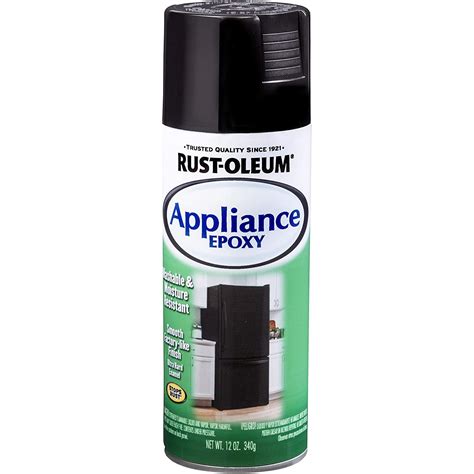 Rust Oleum Specialty 12 Oz Black Appliance Epoxy Spray Innovationssa