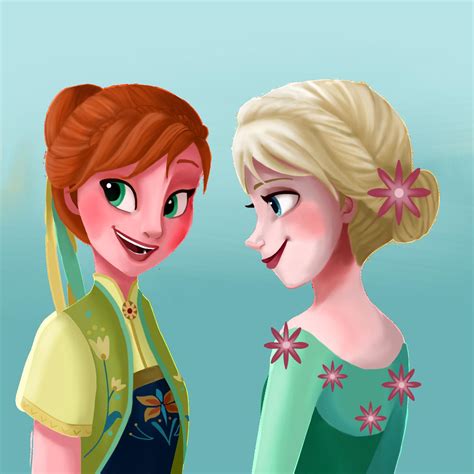 Anna And Elsa Frozen Fever Fan Art 38128754 Fanpop