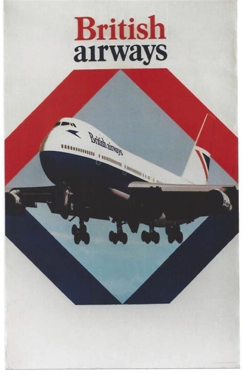 British Airways Poster Vintage Airline Posters Aviation Posters British Airways