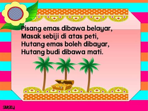Pantun merupakan salah satu bentuk puisi lama yang berasal dari kata tuntun dari bahasa jawa yang artinya menyusun, menuntun, atau mengatur. Pantun Soalan Hari Guru - Contoh Main