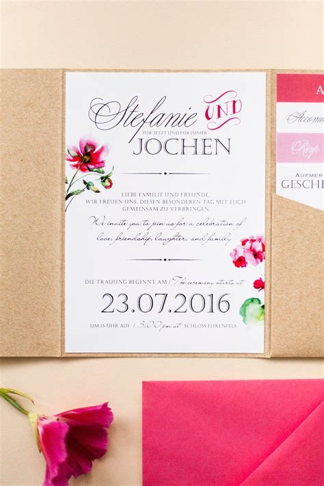 Wie schreibe ich einen brief für eine hochzeit und wie beantworte ich die nachricht? Umfassendes Papeterie-Set in Rottönen und Pocketfold ...