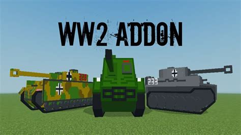 New Ww2 Addon For Minecraft Pe Youtube
