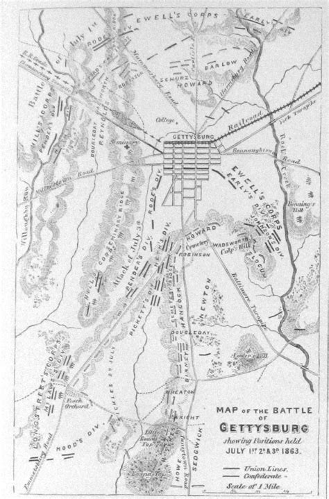 Gettysburg Map Civil War Pictures