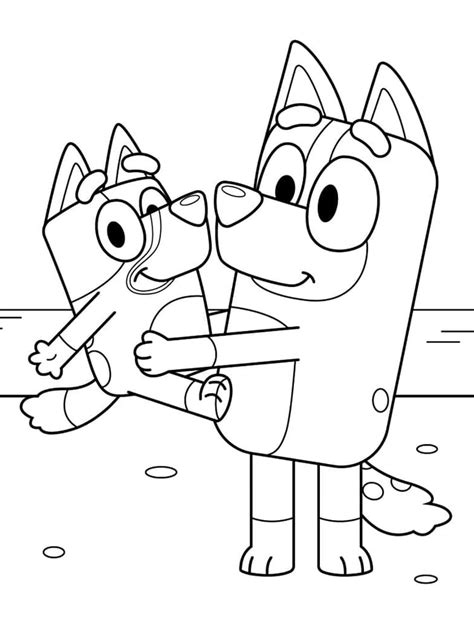 Bluey And Bingo Coloring Page Download Print Or Color Online For Free