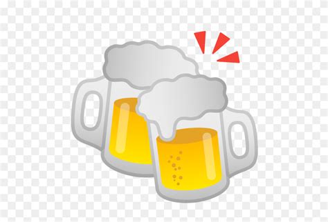 Clinking Beer Mugs Emoji Beer Emoji Png Stunning Free Transparent