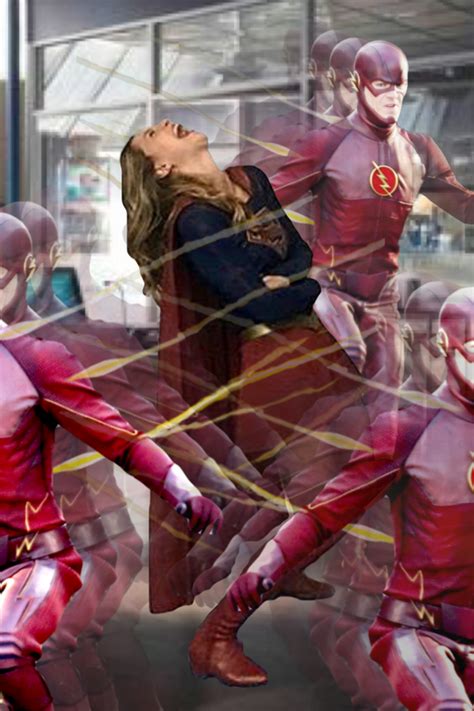 Supergirl Tickled By The Fastest Man Alive By Paranormalnerdom On