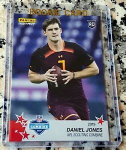 We did not find results for: DANIEL JONES 2019 Panini INSTANT #1 Draft Pick SP Rookie Card RC 1/95 Giants HOT | eBay