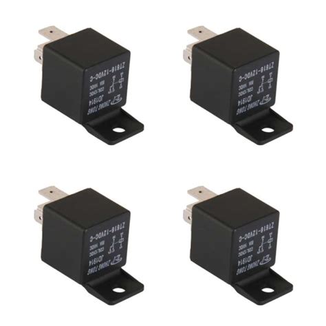Promo 4 Pieces Car Truck Auto Heavy 12v 80a 80 Amp Spdt Relay Relays 5