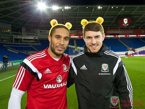 Ramsey With Ashley Williams Marking Children In Need 2013 Ashley