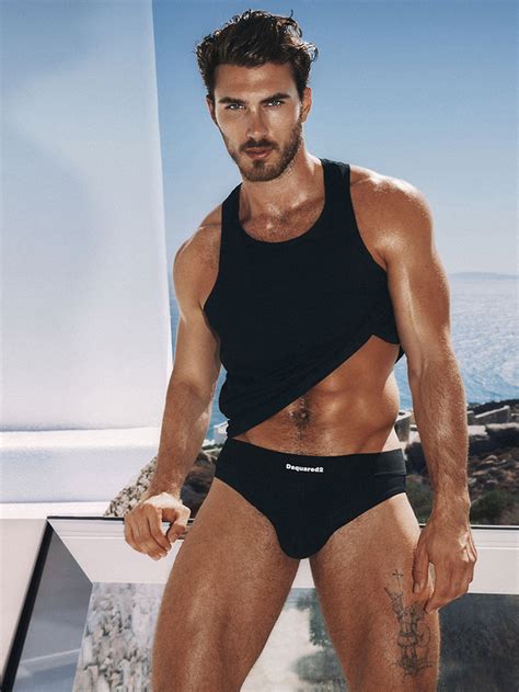 Michael Yerger Models Dsquared2 Fall Winter 2021 Underwear Collection