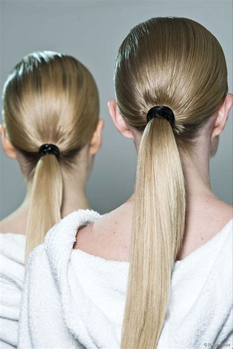 Ponytails never let you down, not even once. Spring 2015 long hair trend: low ponytails