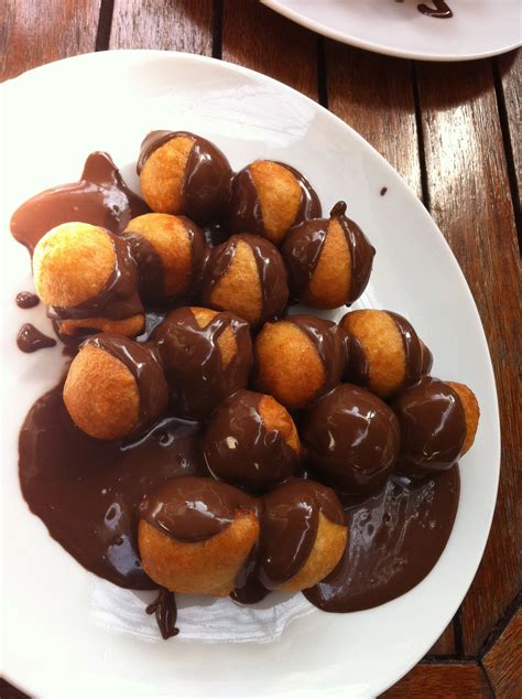 I Had This In Athens Greece These Are Homeade Donuts Smothered In