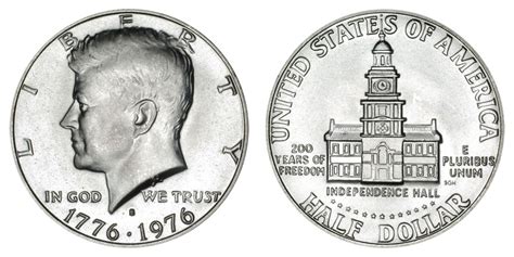 1976 S Kennedy Half Dollars 40 Silver Bicentennial Design Value And