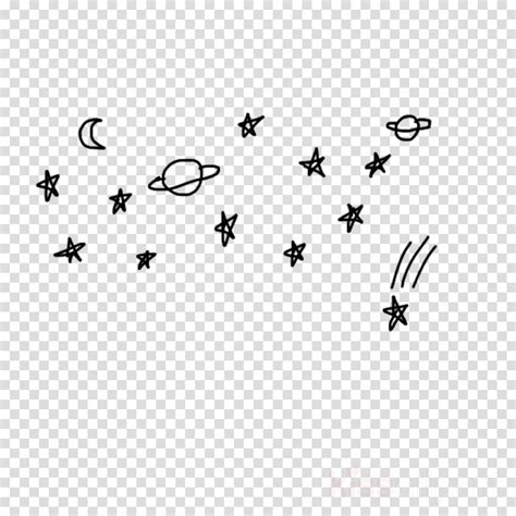 Aesthetic Moon And Stars Transparent Background
