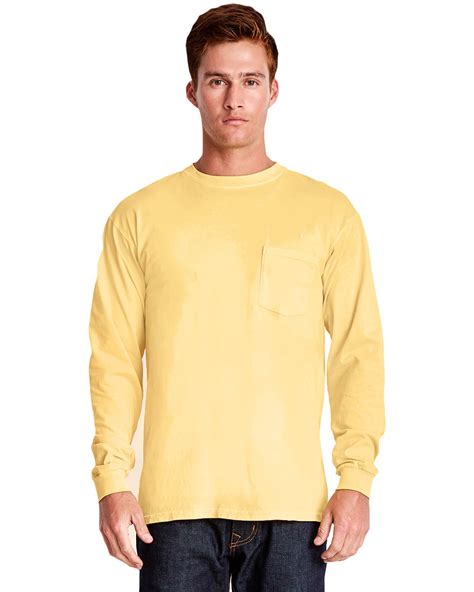 Next Level 7451 Adult Inspired Dye Long Sleeve Crew With Pocket