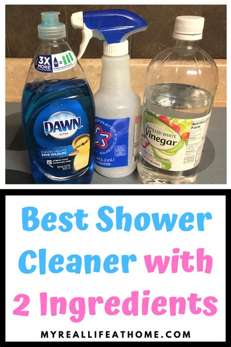 How To Make Your Own Shower Cleaner My Real Life At Home Shower Cleaner Homemade Shower