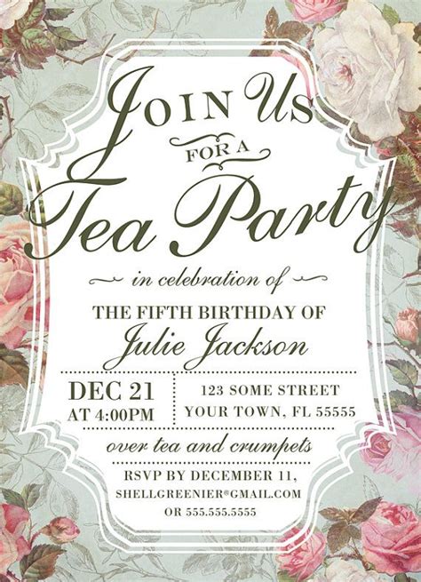 Our country, our people, and our environment are all being destroyed by the greed of a few obscenely wealthy capitalist groupings. Birthday Tea Party Invitation Template by ...